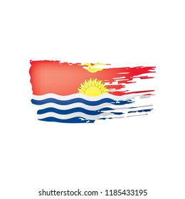 Kiribati flag, vector illustration on a white background.