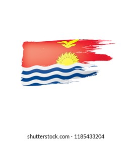 Kiribati flag, vector illustration on a white background.