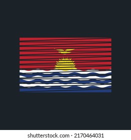 Kiribati  Flag Vector. National Flag