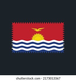 Vector de la bandera de Kiribati. Bandera nacional