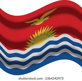 kiribati flag with wind icon