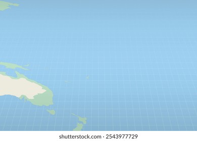 Kiribati destacou em um mapa detalhado, a localização geográfica de Kiribati. Mapa vetorial.