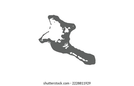 Kiribati isolated on white background.