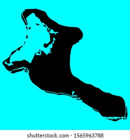 Kiribati Map Silhouette Vector illustration Eps 10