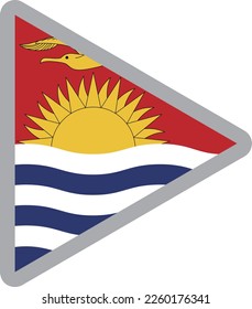 Kiribati-Symbol für die Nationalflagge Vektorgrafik-Material