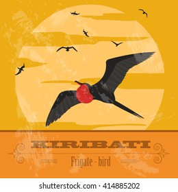 Kiribati. Retro styled image. Vector illustration