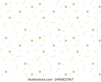 Kirihaku-chirasi pattern.Japanese traditional pattern. Seamless Japanese pattern material.Color: Gold version.