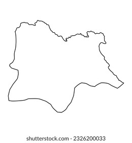 Kirklareli province map, administrative divisions of Turkey. Vector illustration.
