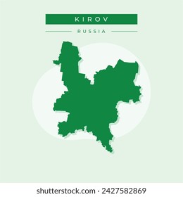 Kirov Oblast (Russia, Subjects of the Russian Federation, Oblasts of Russia) map vector illustration, scribble sketch Kirov Oblast map