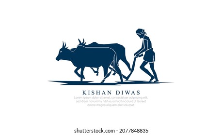 KISAN DIWAS- VECTOR ILLUSTRATION OF KISAN DIWAS