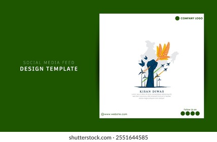 KISAN DIWAS- VECTOR ILLUSTRATION OF KISAN DIWAS