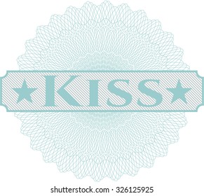 Kiss abstract rosette