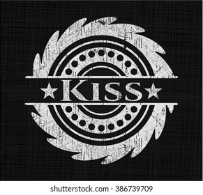 Beso con textura de pizarra