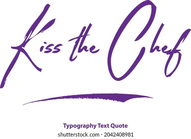 Besar el diseño del texto de la tipografía del pincel vectorial del chef 