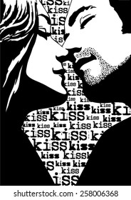 Kiss of couple