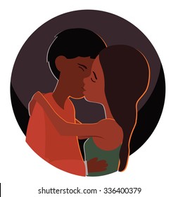 Kiss couple