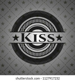 Kiss dark badge