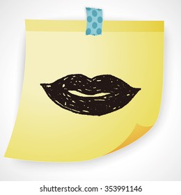 kiss doodle