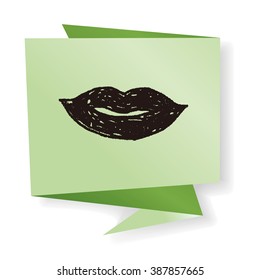 kiss doodle