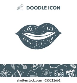 kiss doodle