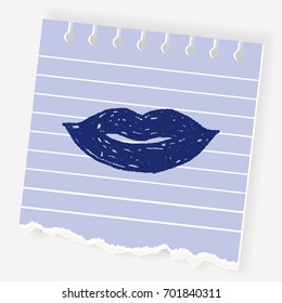 kiss doodle