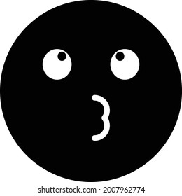 Kiss Emoji Vector icon that can easily modify or edit