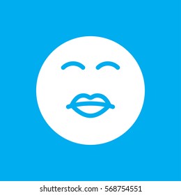 kiss emoticon icon illustration isolated vector sign symbol