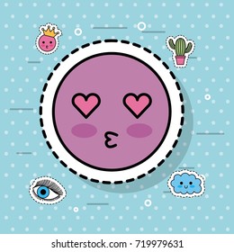 kiss emotion for emoji sticker