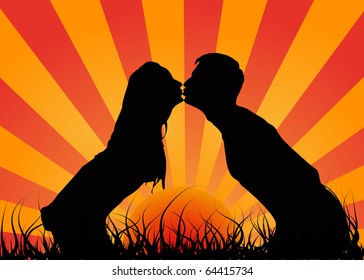 Kiss a guy with a girl. This is love.