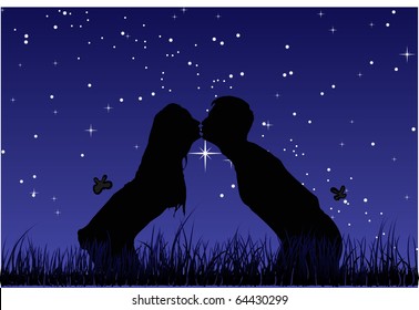 Kiss a guy with a girl. This is love.