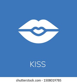  Kiss icon. Editable  Kiss icon for web or mobile.