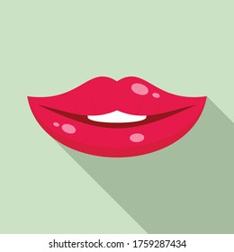 Kiss icon. Flat illustration of kiss vector icon for web design