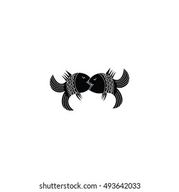 Kiss icon. graphic, symbol, logo, vector.
