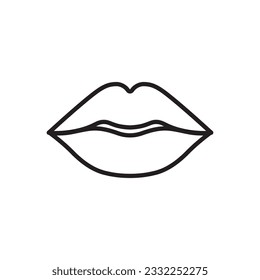 Kiss icon. Lip vector icon. Lips flat sign design. Lips symbol pictogram. UX UI icon