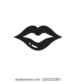 Kiss icon. Lip vector icon. Lips flat sign design. Lips symbol pictogram. UX UI icon