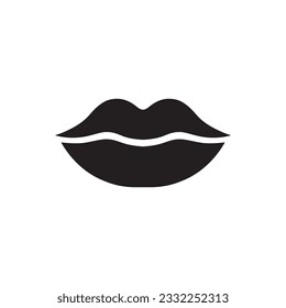 Icono de Beso. Icono de vector de leva. Dibuja diseño de señas planas. Pictograma con símbolo de labios. icono de interfaz de usuario de UX