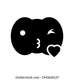 kiss icon or logo isolated sign symbol vector illustration - high quality black style vector icons
