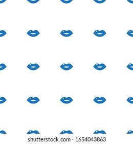 kiss icon pattern seamless isolated on white background. Editable filled kiss icon. kiss icon pattern for web and mobile.
