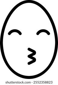 kiss line icon illustration vector