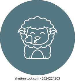 Kiss Line vector Icon Design