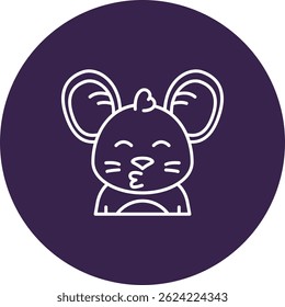 Kiss Line vector Icon Design