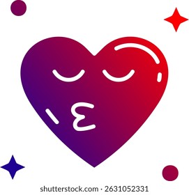 Kiss Line vector Icon Design
