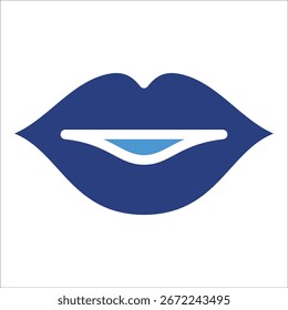 Kiss Lippen Icon Element für Design
