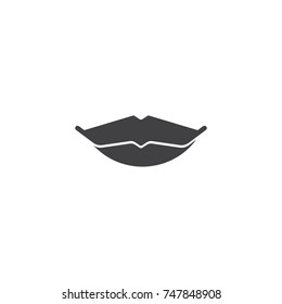 Kiss lips icon vector, filled flat sign, solid pictogram isolated on white. Symbol, logo illustration.