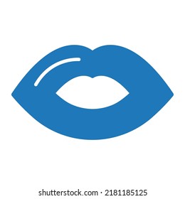 Kiss Lips Vector icon which is suitable for commercial work and easily modify or edit it

