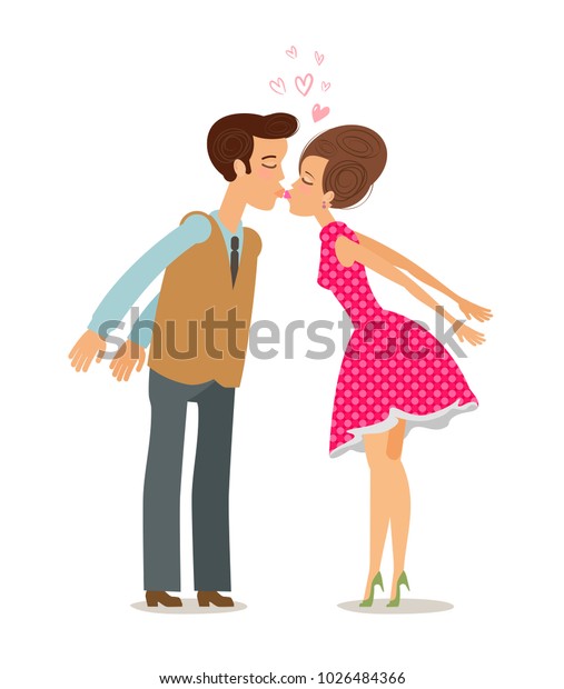 Vector De Stock Libre De Regalias Sobre Concepto De Beso Amor Romance Feliz