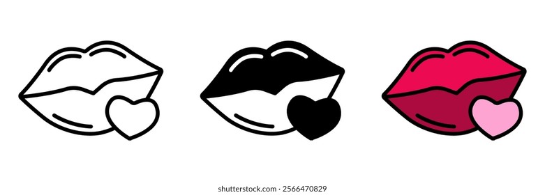 Kiss mark is a playful symbol of affection, representing romance, intimacy, and sweet expressions of love.