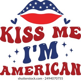 kiss me, i'm american writing art