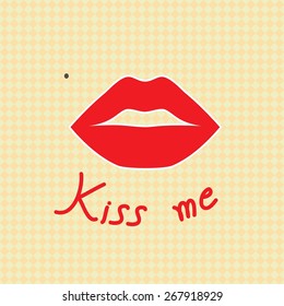 Kiss me background.