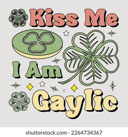 kiss me i am gaylic, st patricks day sublimation, st patricks day, saint patricks tshirt, sublimation, sublimation tshirt, st patricks graphic.